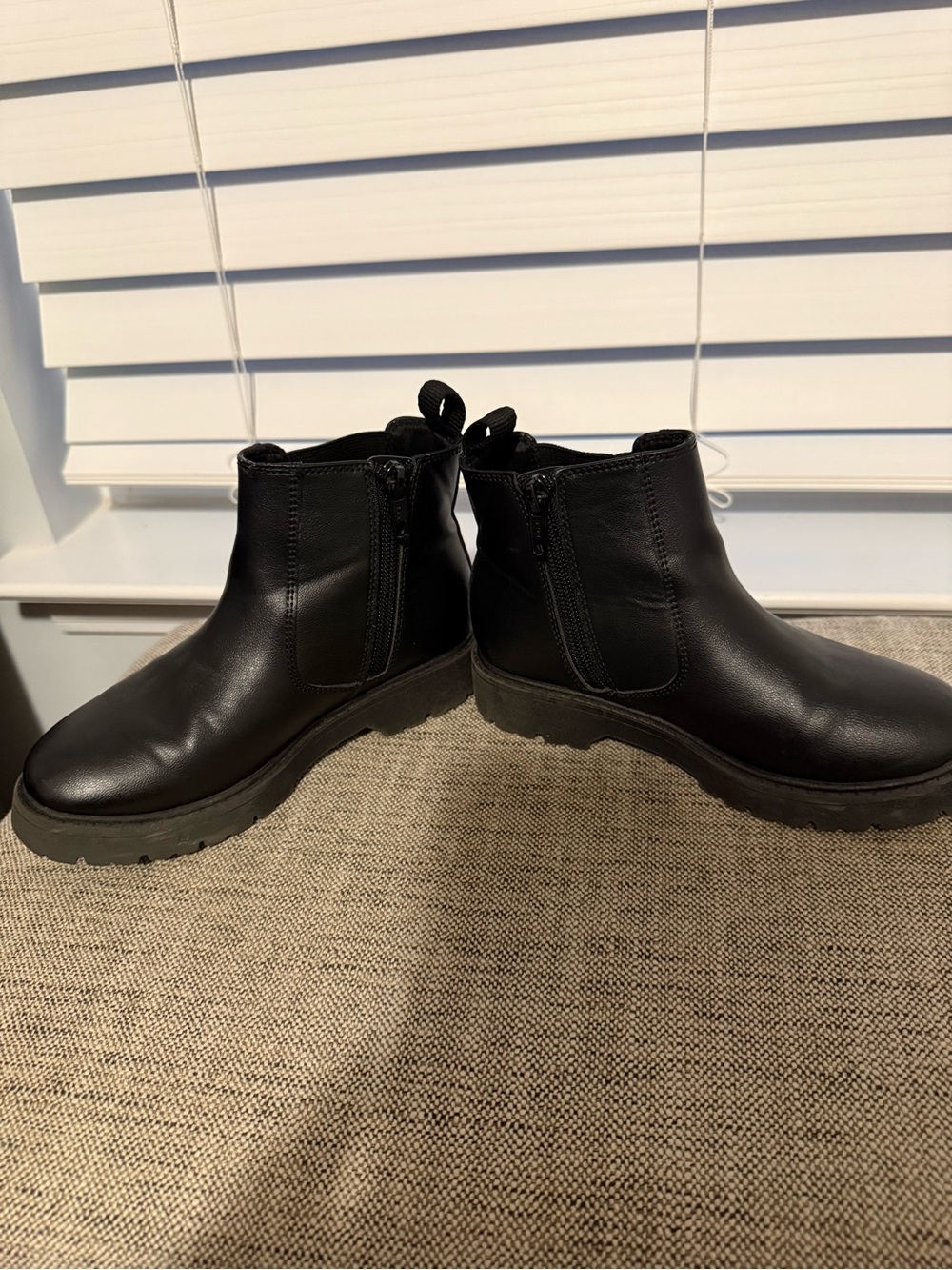 wonder nation Black Chukka Boot with Side Zip